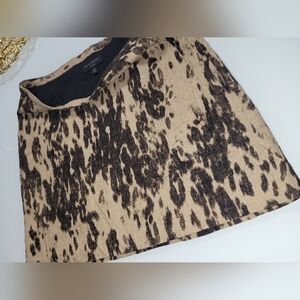 Banana Republic Black and Tan Mini Skirt